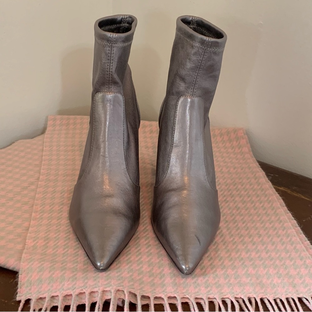 Stuart Weitzman Stuart 75 Block Stretch Bootie - Picture 2 of 13